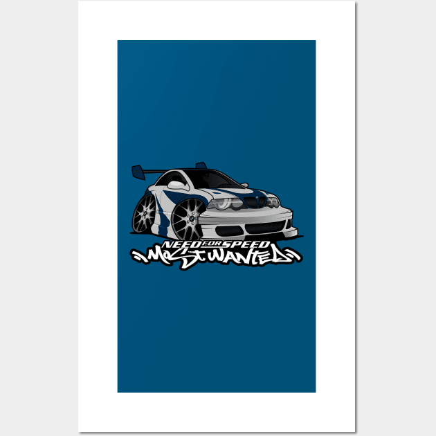 BMW E46 - Need for Speed Most Wanted Wall Art by Rafael Pando